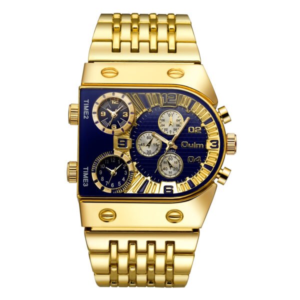 Luminous Men’s Watch Steel Band Casual Gold watches 4