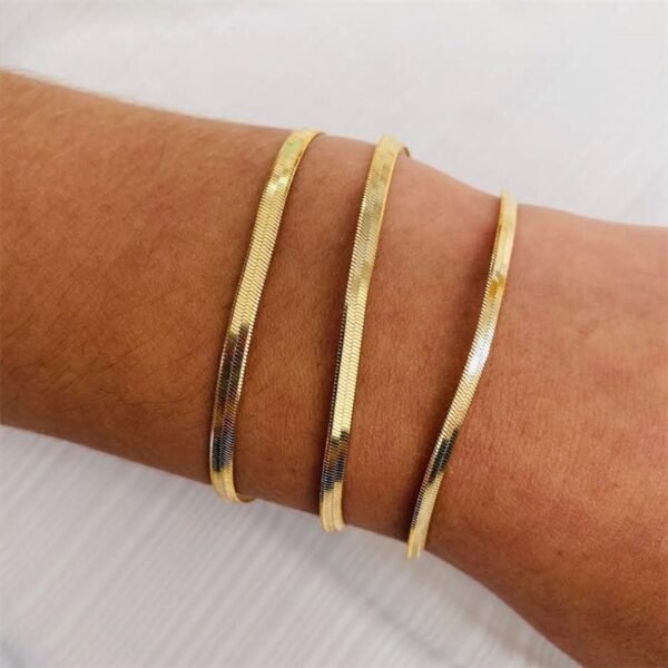 Women’s Stainless Steel Gold Plated Bracelet Bracelets 9
