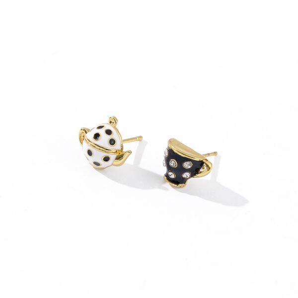New Fashion Style Cute Personality Alloy Teacup Set Earrings Earrings 8