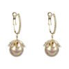 Feminine Celebrity High-end Zircon Pearl Ear Buckle Earrings 12