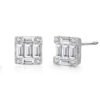 S925 Sterling Silver Light Luxury And High-end Square Full-set Earrings Earrings 11 S925 Sterling Silver Light Luxury And High-end Square Full-set Earrings Earrings 11