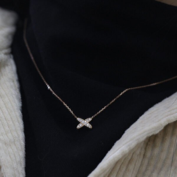 Artistic All-match Letters S925 Sterling Silver Gold-plated Necklace Necklaces 10