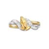 14K Gold Plated Prayer Hands Zircon Ring Promos30 11