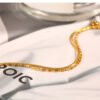 Frosty Light Luxury 18k Gold Delicate Bracelet Bracelets 17 Frosty Light Luxury 18k Gold Delicate Bracelet Bracelets 17