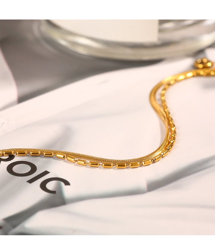 Frosty Light Luxury 18k Gold Delicate Bracelet Bracelets 9 Frosty Light Luxury 18k Gold Delicate Bracelet Bracelets 9