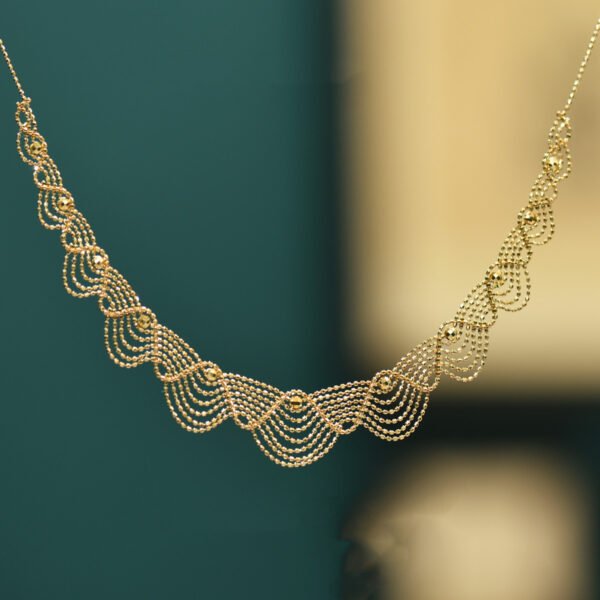 Women’s Fashion 18k Gold Lace Necklace Necklaces 4