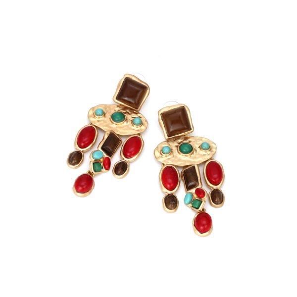 Retro drop-shaped alloy earrings Earrings 7
