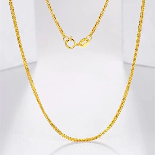 Jewelry 18K Gold Necklace Yellow Gold Rose Gold White Gold Necklaces 6