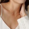 Women’s Bohemian Gold Plated Natural Pearl Necklace Necklaces 10