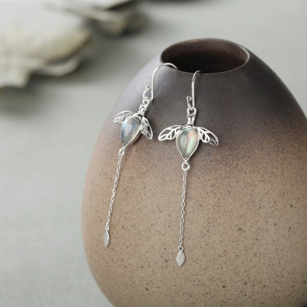 Tremella Line Korean Version Of Moonstone Earrings Women Earrings 4