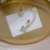 S925 Silver Needle Butterfly Micro-set Zircon Earrings Earrings 7