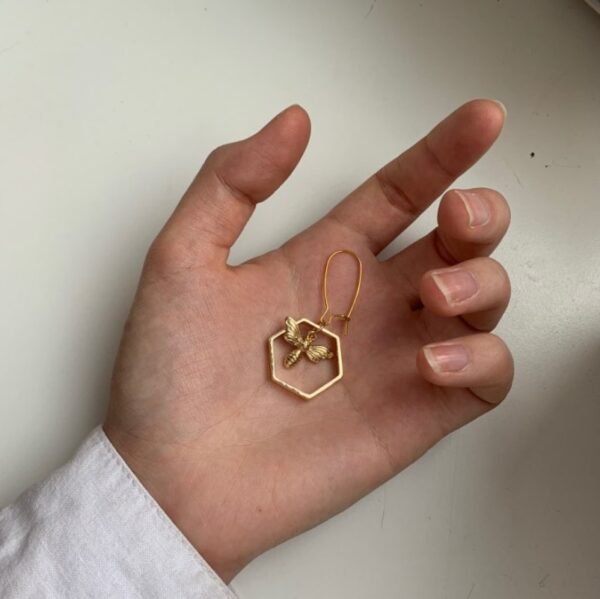 Fashion Three-dimensional Geometric Creative Bee Ear Hook Earrings Earrings 6