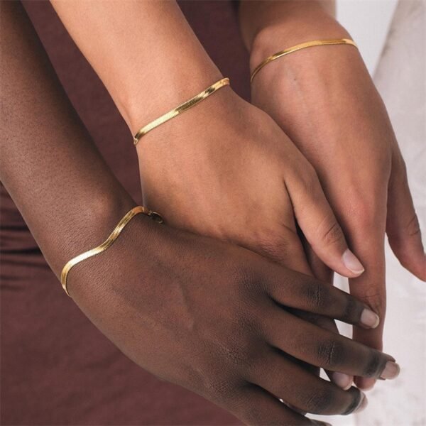 Women’s Stainless Steel Gold Plated Bracelet Bracelets 3