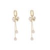 Fashion Women’s Alloy Bow Cat’s Eye Earrings Earrings 9