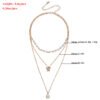 Multilayer Thin Chain Pearl And Diamond Butterfly Pendant Necklace Necklaces 9