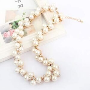 Elegant And Luxurious Pearl Rhinestone Clavicle Chain Necklaces