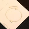 Simple 14k yellow gold ladies bracelet Bracelets 10