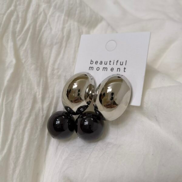 Fashion Black Premium Sense Stud Earrings Earrings 5