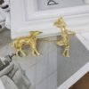 Jewelry Matte Gold Dog Walker Collection Brooch Accessories 12