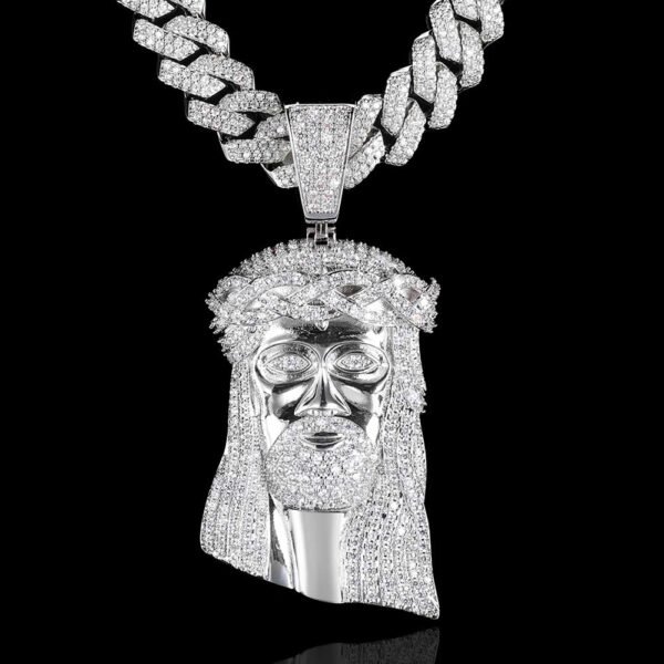 Jesus Head Hip Hop Pendant Real Gold Plating Street Necklace Necklaces 5