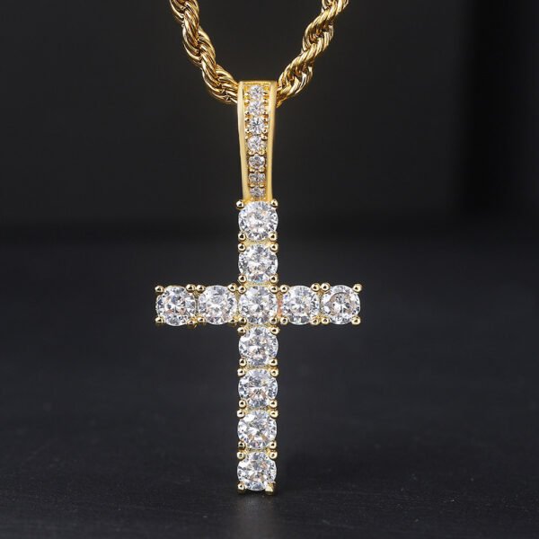 Zircon Plated True Gold Pendant Necklace Necklaces 5