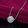 Fashion Full Diamond Round Necklace Women Necklaces 18
