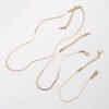 Titanium Steel Gold Plated Necklace Anklets Bracelets Necklaces 14