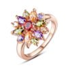 Colorful Zircon Ring Women’s Austrian Crystal BestSelling 11