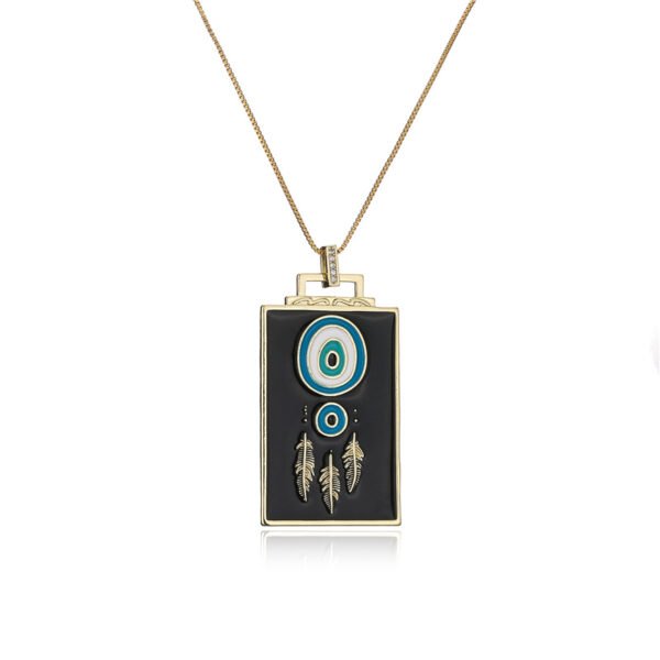 Pendant Drip Oil Devil Eye Element Necklace Sweater Chain Necklaces 8