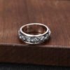 S925 Sterling Silver Jewelry Fashion Retro Personality Turning Ring Rings 11