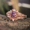 European And American Rose Gold Plated Engagement Ring Rings 17