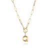 Letter Necklace Real Gold Plated Trend Hip Hop Necklaces 17