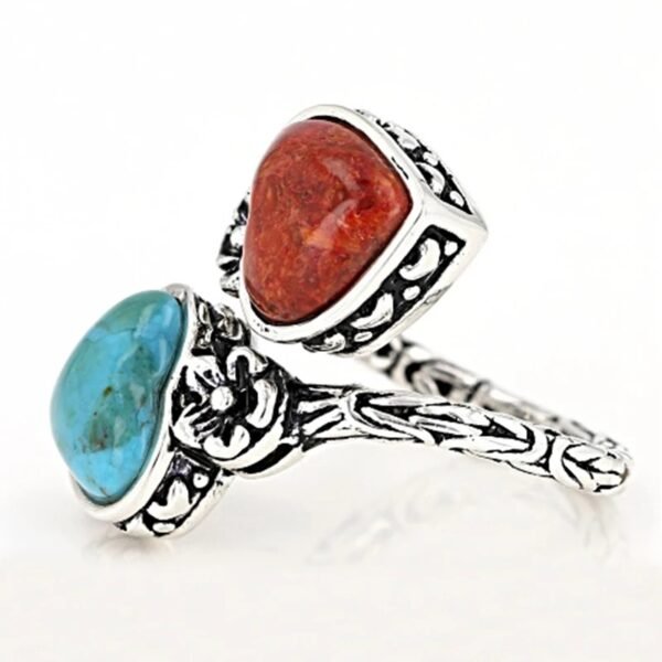 Fashion Simple Retro Love Turquoise Ring Rings 7
