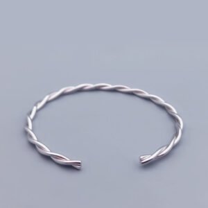 Twisted Rope Bracelet Ring With Simple And Stylish Personality Rings