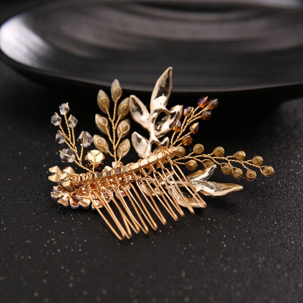 New Handmade Hairband Gold Leaf Headdress Bridal Hair Accessories Bridal Jewelry Accessories 6