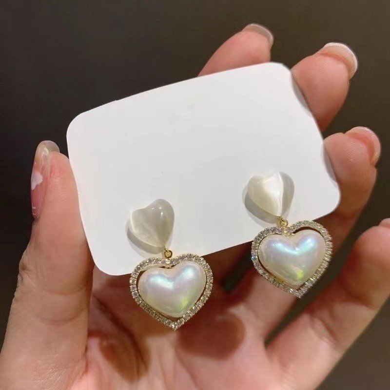 Opal Love Colorful Pearl Earrings S925 Silver Needle Earrings 7 Opal Love Colorful Pearl Earrings S925 Silver Needle Earrings 7