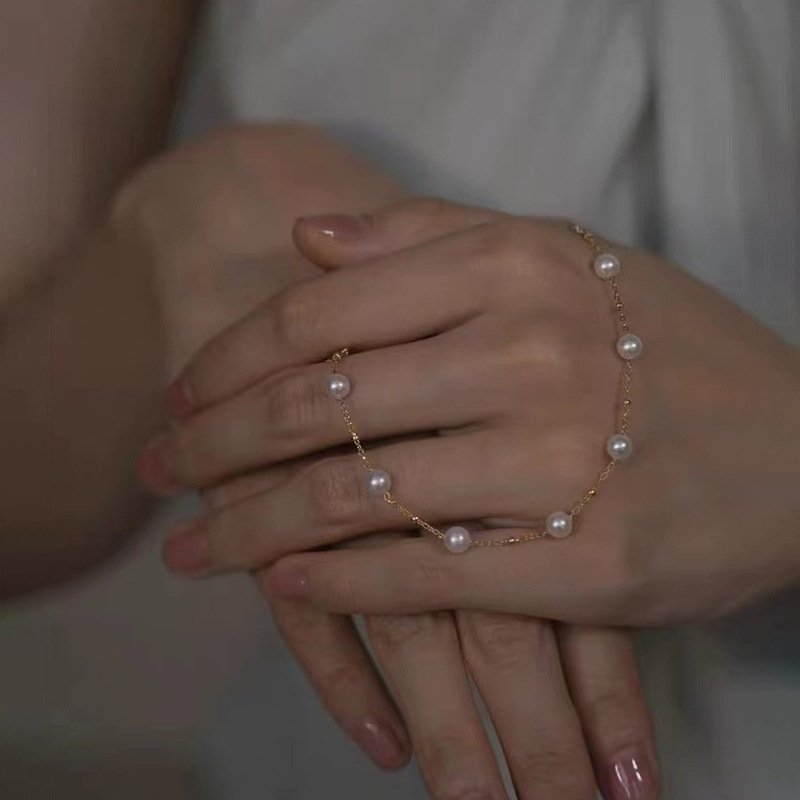 18k Gold Star Pearl Bracelet Bracelets 5 18k Gold Star Pearl Bracelet Bracelets 5