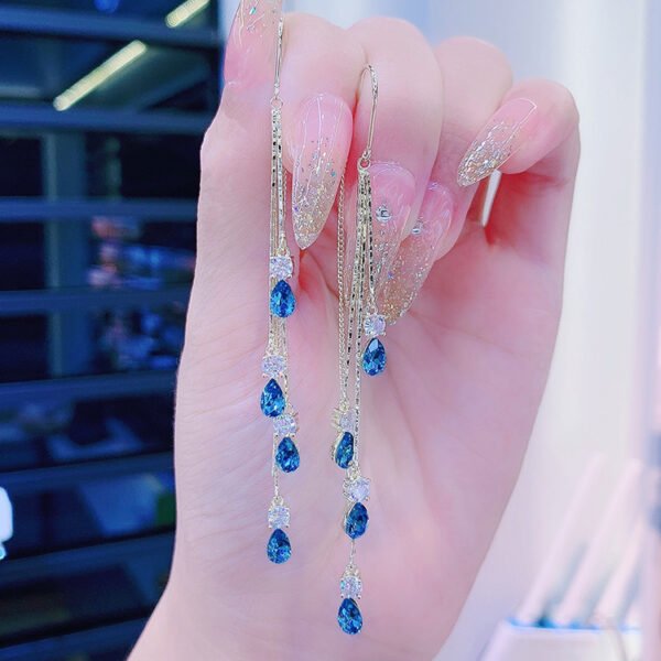 Women’s Fashionable Airy Teardrop Anti-loss Ear Wire Accessories 4