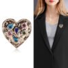 Fashionable Simple Rhinestone Fixed Clothes Retro Heart Shaped Pin Other 7 Fashionable Simple Rhinestone Fixed Clothes Retro Heart Shaped Pin Other 7