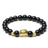 Gold-plated obsidian brave bracelet Bracelets 15