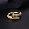 Personality nail ring plating gold trend jewelry Rings 10