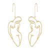 Original design sense classic human earrings female Korean simple wind personality net red ins long earrings Earrings 8
