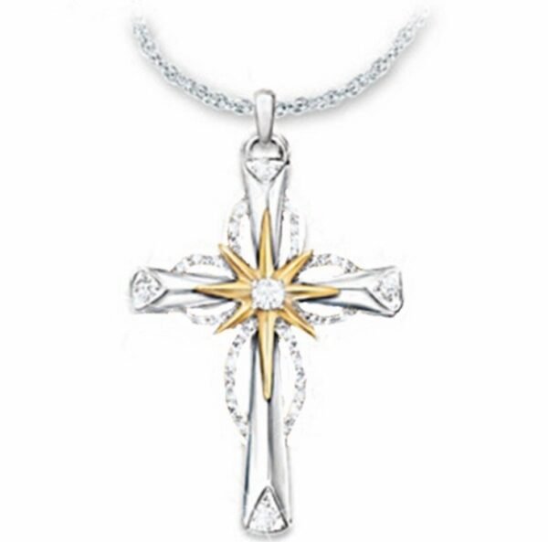 Octagonal Star Cross Alloy Pendant Accessories 3
