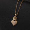 Gold Plated Love Crown Collar Chain Necklaces 10