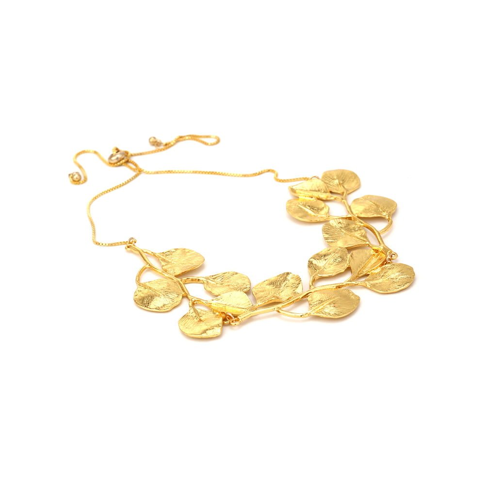 Women’s Fashion Vintage Gold Alloy Leaf Necklace Necklaces 2