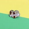 Heart-Shaped Ribbon Wrapped Around a Fist Brooch Accessories 8