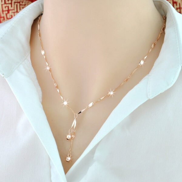 925 Sterling Silver 18K Color Gold Necklace Necklaces 5