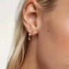 Women’s Gold-plated S925 Stud Earrings Earrings 17 Women’s Gold-plated S925 Stud Earrings Earrings 17