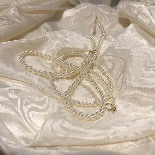 Handmade Type Highlight Pearl Clavicle Necklace Retro Necklaces 4
