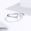 Parallel line ring S925 white gold plated ring rings 10 Parallel line ring S925 white gold plated ring rings 10